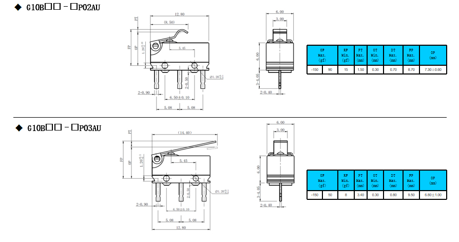 subminiature micro switch -2